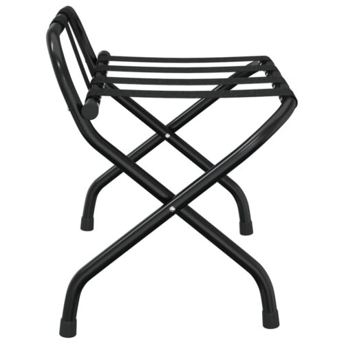 Luggage Rack with Backrest Black 56x39x52cm - Image 4
