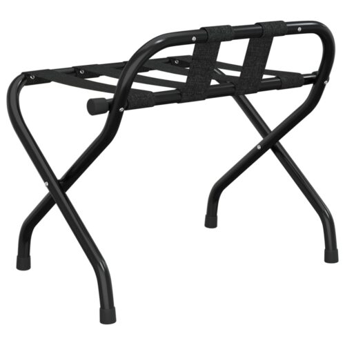 Luggage Rack with Backrest Black 56x39x52cm - Image 5