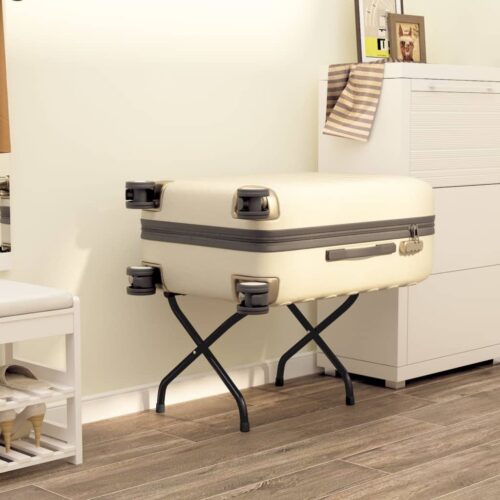 Luggage Rack with Backrest Black 56x39x52cm - Image 9