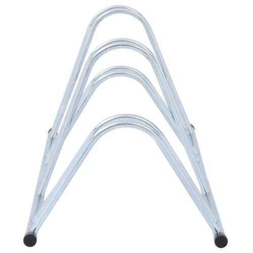 Bicycle Stand for 4 Bikes Floor Freestanding Galvanised Steel - Image 4