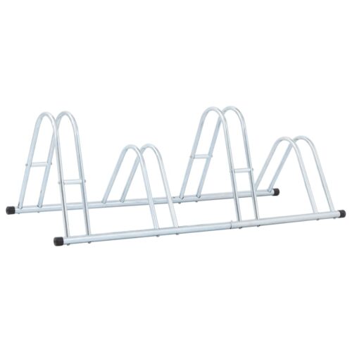 Bicycle Stand for 4 Bikes Floor Freestanding Galvanised Steel - Image 5