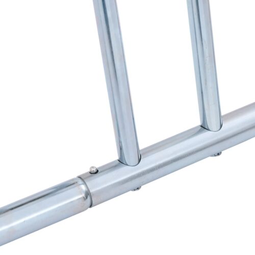 Bicycle Stand for 4 Bikes Floor Freestanding Galvanised Steel - Image 6