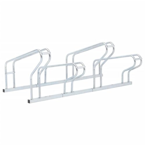Bicycle Stand for 4 Bikes Floor Freestanding Galvanised Steel - Image 5