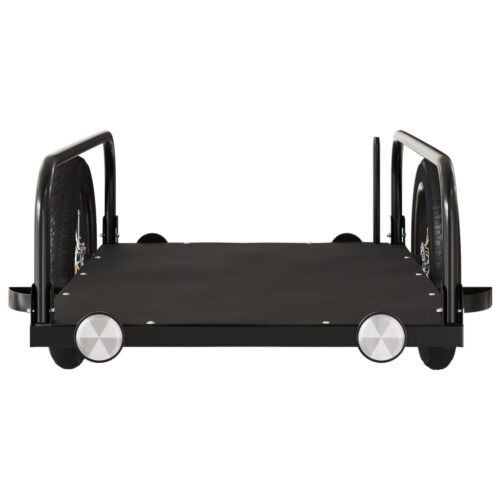 Bike Trailer Black 122x53x31cm Iron - Image 5