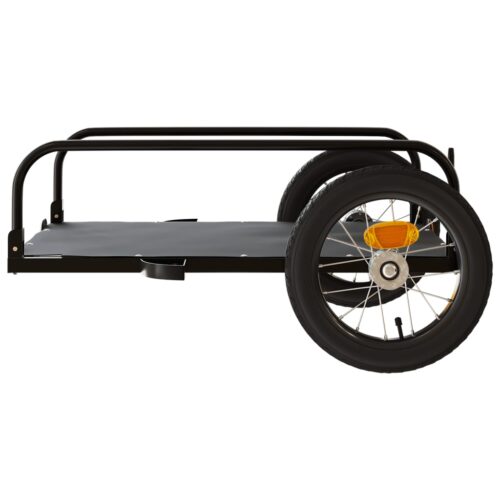 Bike Trailer Black 122x53x31cm Iron - Image 6