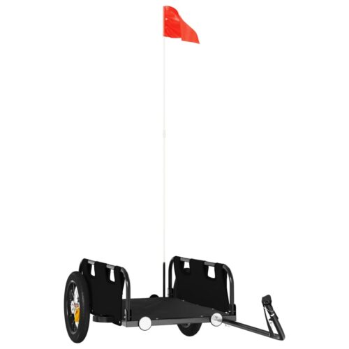 Bike Trailer Black Oxford Fabric Iron