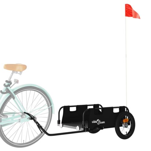 Bike Trailer Black Oxford Fabric Iron - Image 3