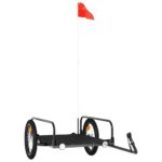 Bike Trailer Black 126x63x34cm Iron