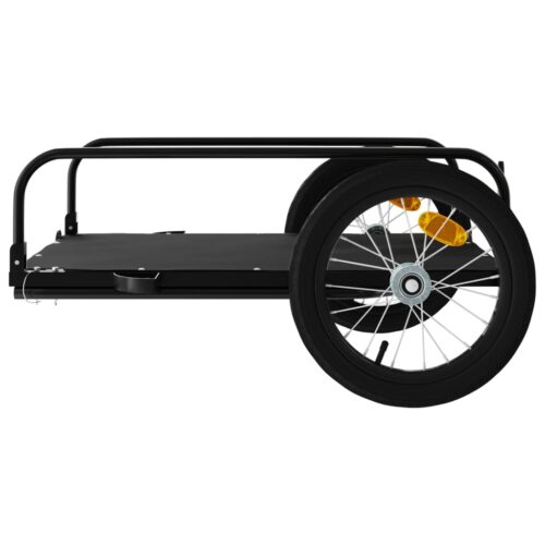 Bike Trailer Black 126x63x34cm Iron - Image 6