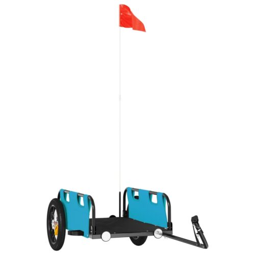 Bike Trailer Blue Oxford Fabric Iron - Image 12
