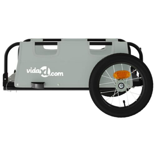 Bike Trailer Grey Oxford Fabric Iron - Image 6