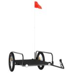 Bike Trailer Black 135x70x37cm Iron