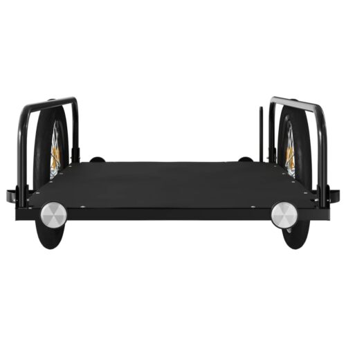 Bike Trailer Black 135x70x37cm Iron - Image 6