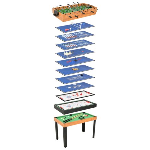 15-in-1 Multi Game Table Foosball 121x61x82cm Maple - Image 13