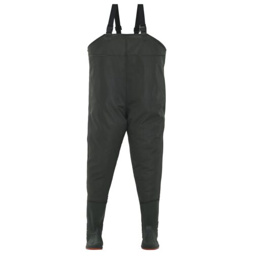 Waterproof Chest Waders with Boots PVC Hunting Fishing Tackle Wading Pants Green Size 39 - Image 2