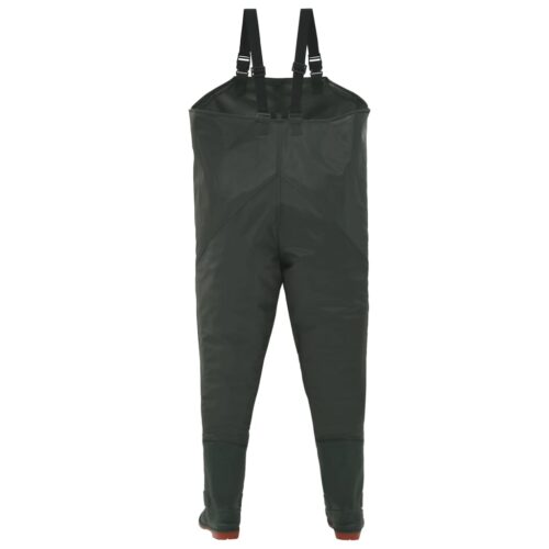 Waterproof Chest Waders with Boots PVC Hunting Fishing Tackle Wading Pants Green Size 39 - Image 3