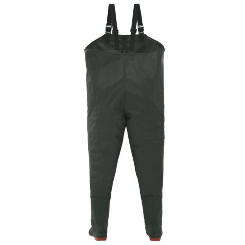 Waterproof Chest Waders with Boots PVC Hunting Fishing Tackle Wading Pants Green Size 43 - Image 3