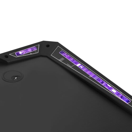 Gaming Desk LED with Y Shape Black 110x60x75cm - Image 11