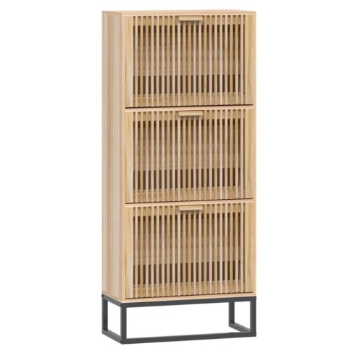 Shoe Cabinet 52x25x120cm Engineered Wood - Image 11