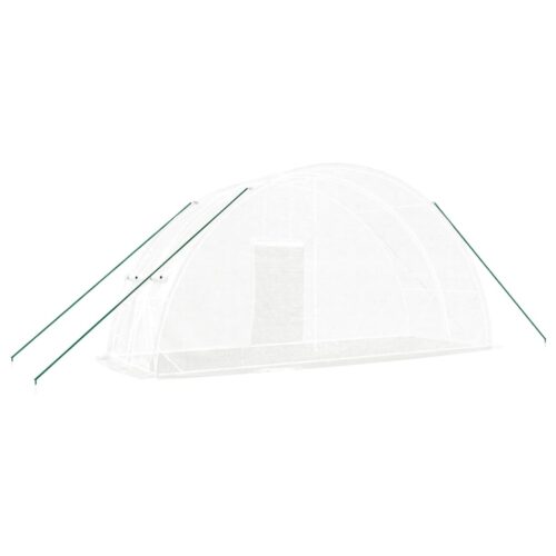 Steel Greenhouse Walk-in Tunnel Plant Garden Shed Grow House Dome White 6x2x2.85m - Image 6