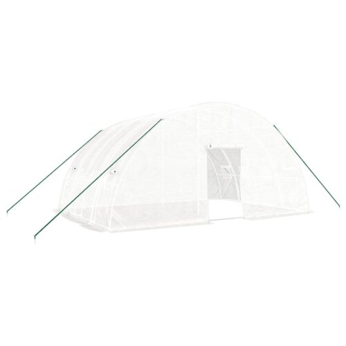 Greenhouse with Steel Frame White 6x4x2.85m