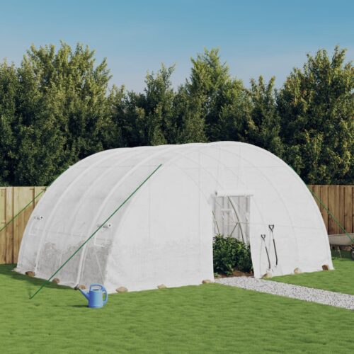 Greenhouse with Steel Frame White 6x4x2.85m - Image 2