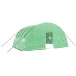 Steel Greenhouse Walk-in Tunnel Plant Garden Shed Grow House Dome Green 6x4x2.85m