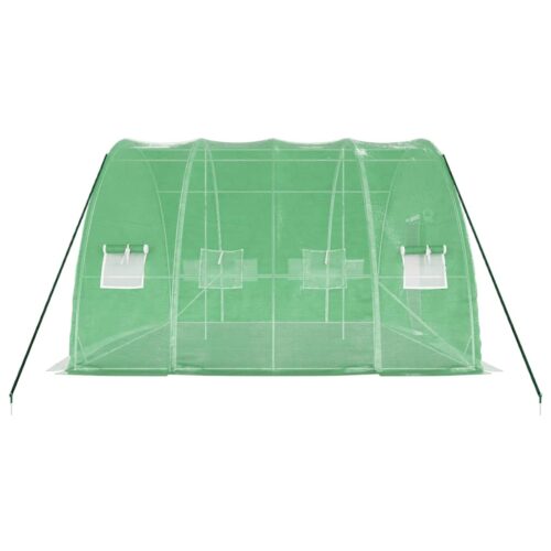 Steel Greenhouse Walk-in Tunnel Plant Garden Shed Grow House Dome Green 6x4x2.85m - Image 5