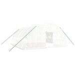 Greenhouse with Steel Frame White 6x6x2.85 m