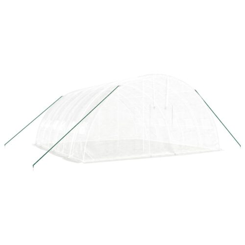 Greenhouse with Steel Frame White 6x6x2.85 m - Image 3