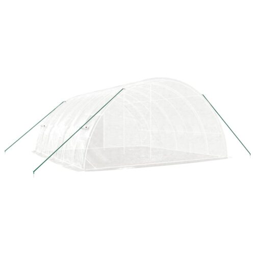 Greenhouse with Steel Frame White 6x6x2.85 m - Image 6
