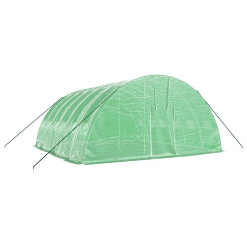 Steel Greenhouse Walk-in Tunnel Plant Garden Shed Grow House Dome Green 6x6x2.85m - Image 3