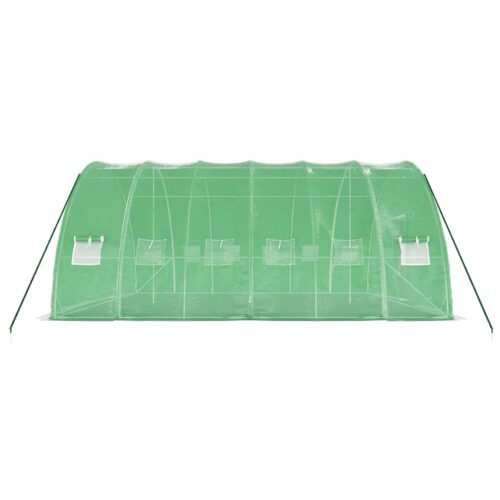 Steel Greenhouse Walk-in Tunnel Plant Garden Shed Grow House Dome Green 6x6x2.85m - Image 5