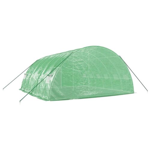 Steel Greenhouse Walk-in Tunnel Plant Garden Shed Grow House Dome Green 6x6x2.85m - Image 6