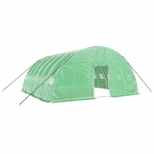 Steel Greenhouse Walk-in Tunnel Plant Garden Shed Grow House Dome Green 6x6x2.85m - Image 13