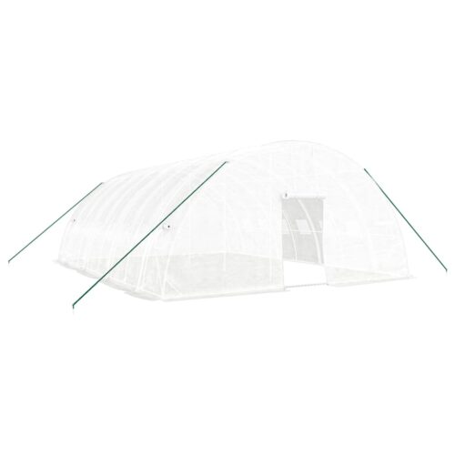 Greenhouse with Steel Frame White 8x6x2.85m