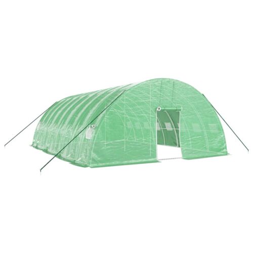 Steel Greenhouse Walk-in Tunnel Plant Garden Shed Grow House Dome Green 8x6x2.85m