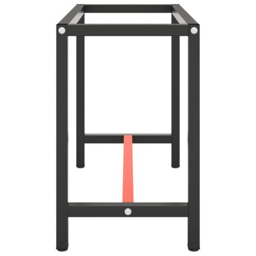 Work Bench Frame Matte Black Matte Red 110x50x79cm Metal - Image 4