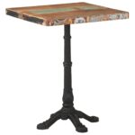 Bistro Table 60x60x76cm Solid Reclaimed Wood