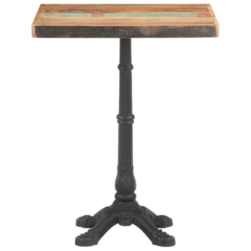 Bistro Table 60x60x76cm Solid Reclaimed Wood - Image 2
