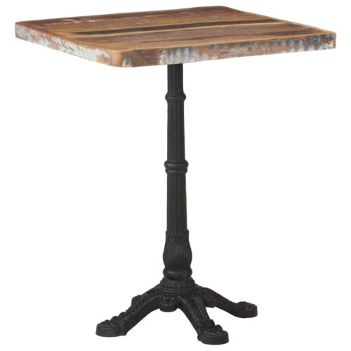 Bistro Table 60x60x76cm Solid Reclaimed Wood - Image 7