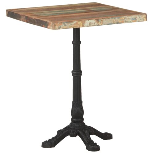 Bistro Table 60x60x76cm Solid Reclaimed Wood - Image 9