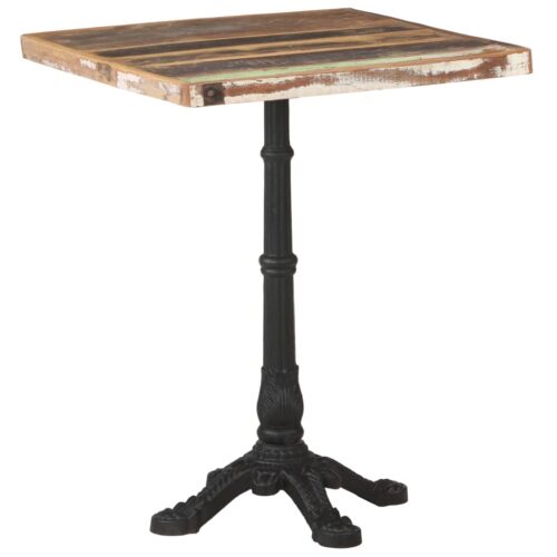 Bistro Table 60x60x76cm Solid Reclaimed Wood - Image 10