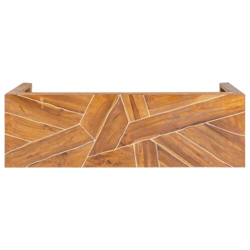 TV Stand 110x60x38cm Solid Teak Wood - Image 4