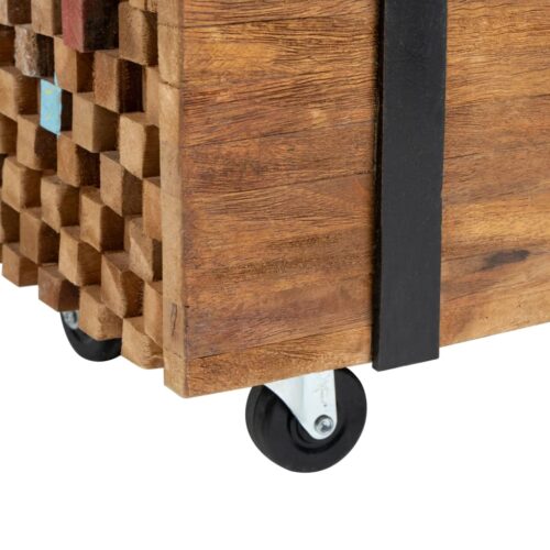 TV Stand 110x30x32.5cm Solid Teak Wood - Image 5