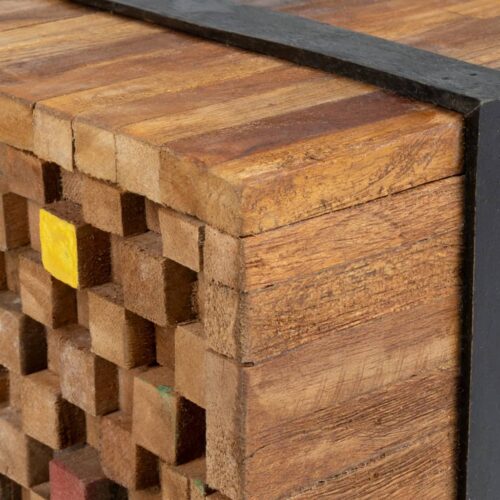 TV Stand 110x30x32.5cm Solid Teak Wood - Image 6