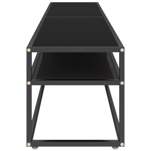 TV Cabinet Black 180x40x40.5cm Tempered Glass - Image 4