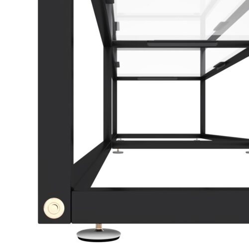 TV Cabinet Transparent 220x40x40.5cm Tempered Glass - Image 5
