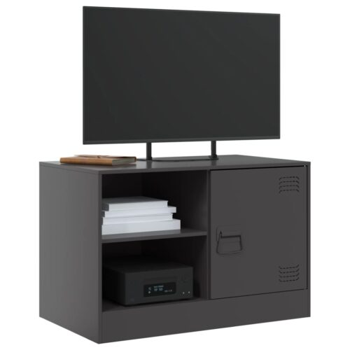 TV Cabinets 2pcs Black 67x39x44cm Steel - Image 3