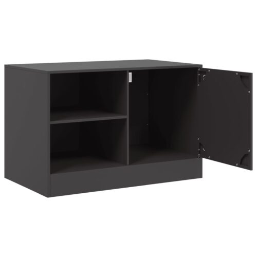 TV Cabinets 2pcs Black 67x39x44cm Steel - Image 7